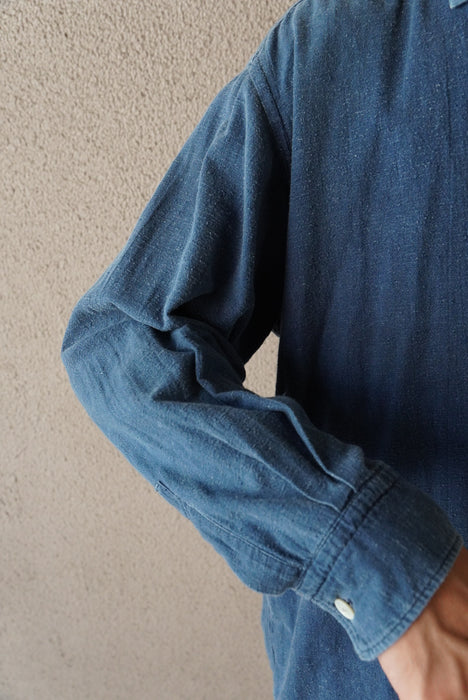 00s COMME des GARÇONS HOMME 2tone indigo shirts