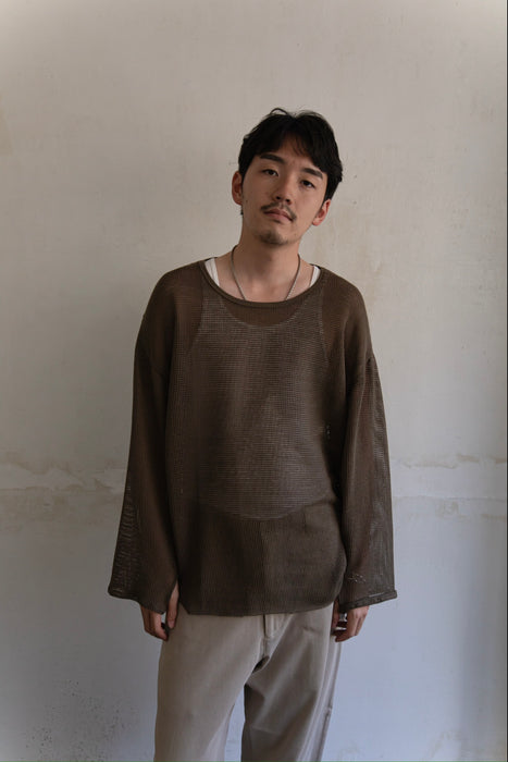 HAPPYEND mesh tee Olive