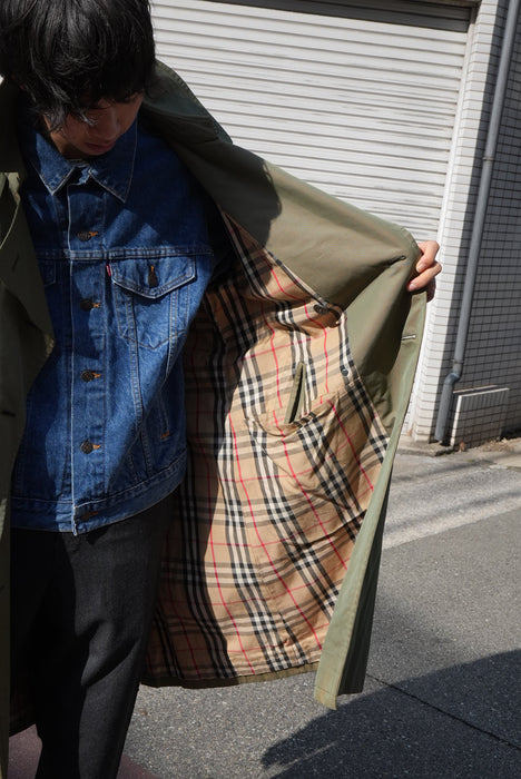 80s Burberrys’ 玉虫 trench coat