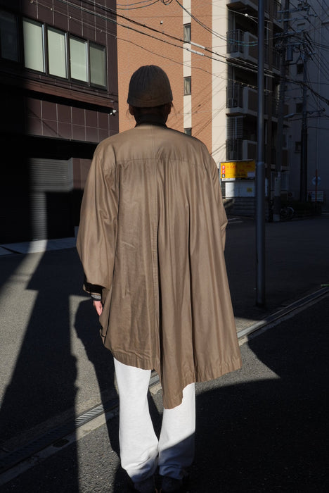 80s ISSEY MIYAKE oild cotton WIND COAT