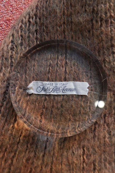 70s Saks Fifth Avenue mohair knit cap