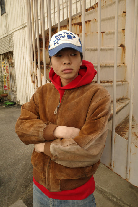 80s BANANA REPUBLIC suede bomber jacket "Safari & Travel"