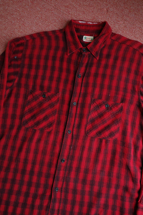 40s 5Brother printed flannel shirt