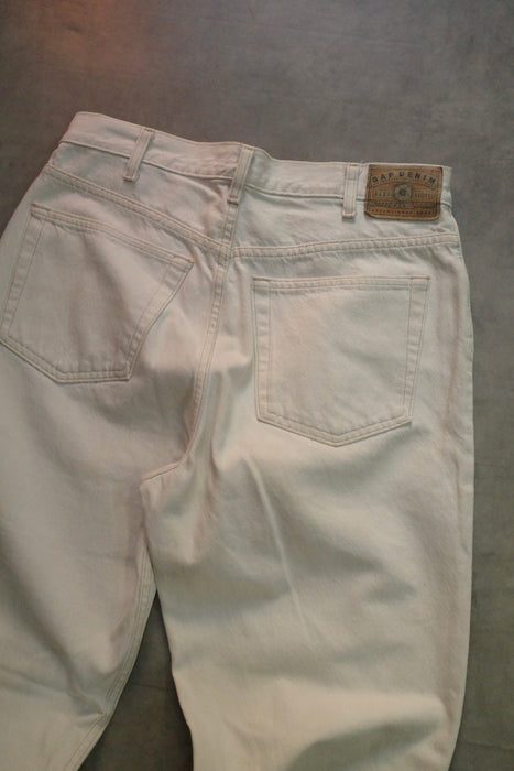 90s GAP LOOSE white denim