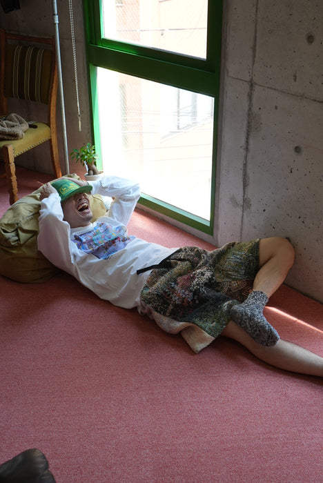 remake jaquard big shorts