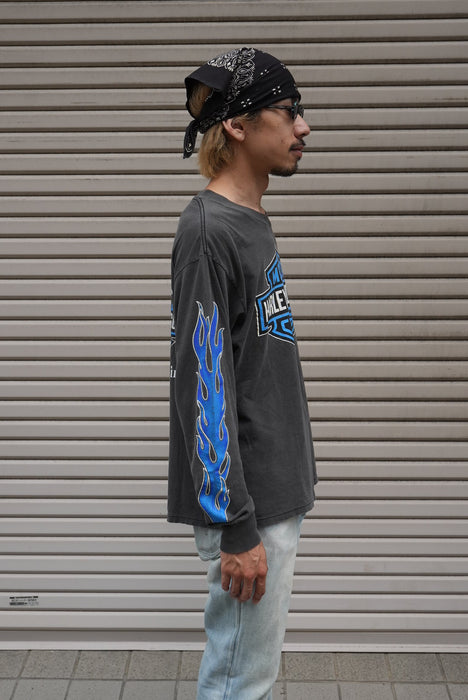 90s HARLEY-DAVIDSON blue frame tee