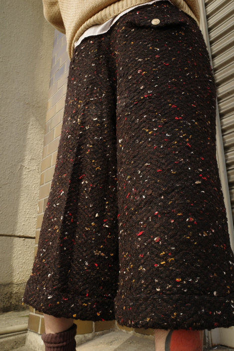 HAPPYEND HOKKORI tweed pants CHOCO
