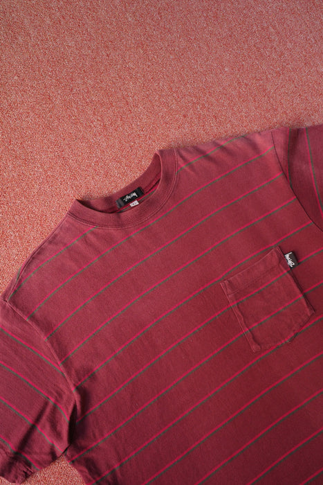 80s STUSSY multi border tee