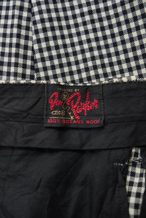 6.70s Don Poker gingham tapered slacks
