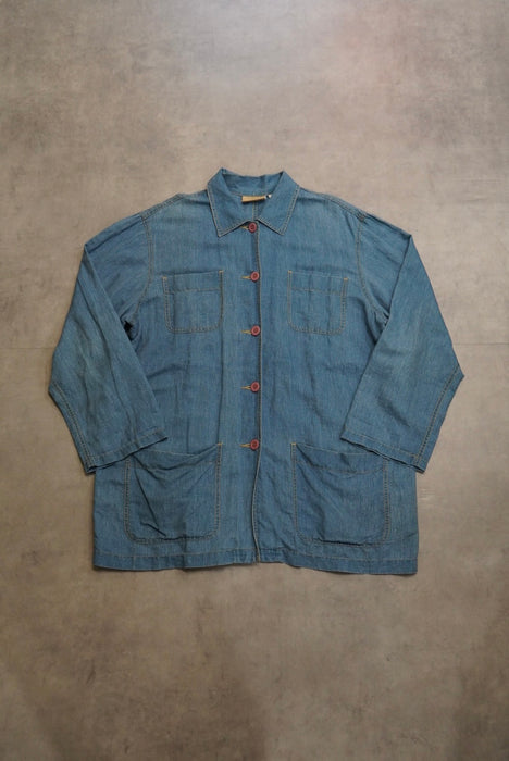 90s Liz claiborne cotton linen coverall