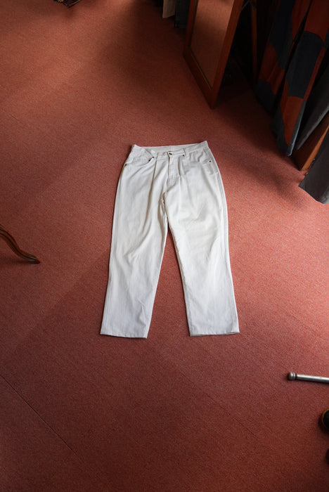 90s POLO SPORTSMAN white denim