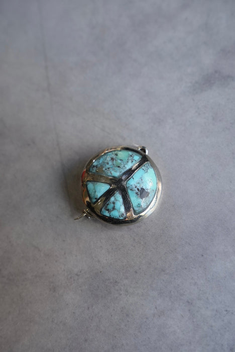 handmade brass pins "silver"