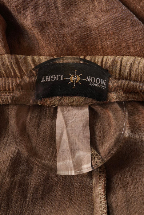 80s MOON LIGHT silky glitter easy pants