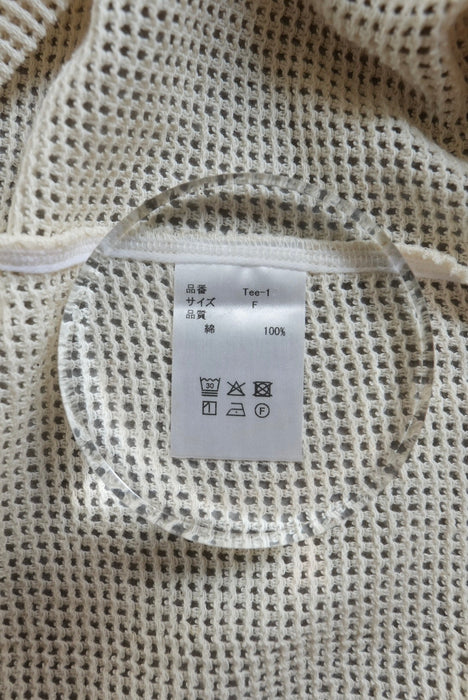 HAPPYEND mesh tee white