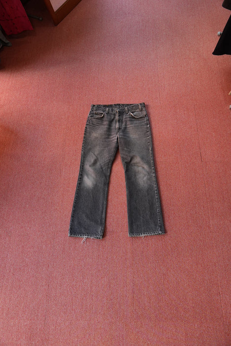 90s Levi's 517 yarn-dyed black denim