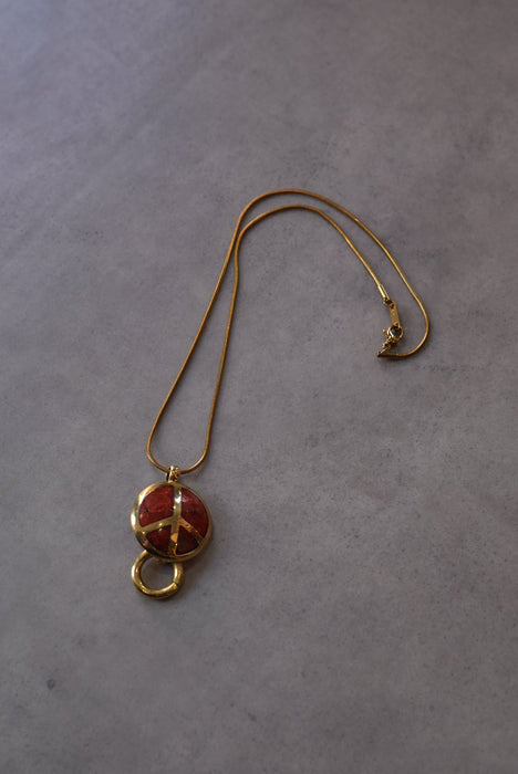 handmade brass charm "peace"