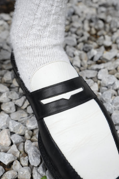 90s BACHRACH 2-tone penny loafer