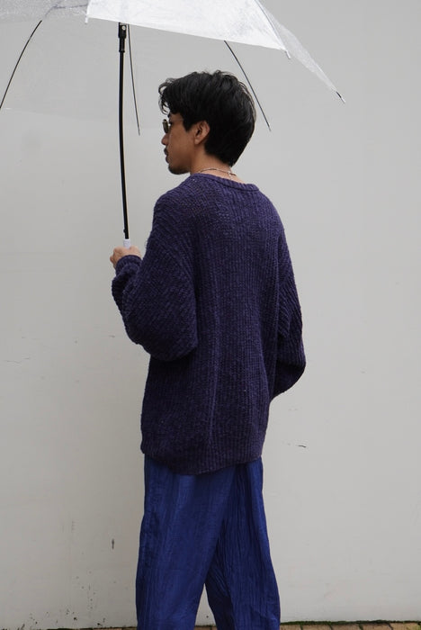 90s low-gauge linen knit