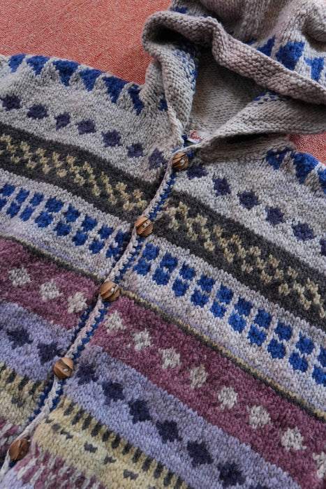 80s Foreign Affair Ecuador knit hoodie