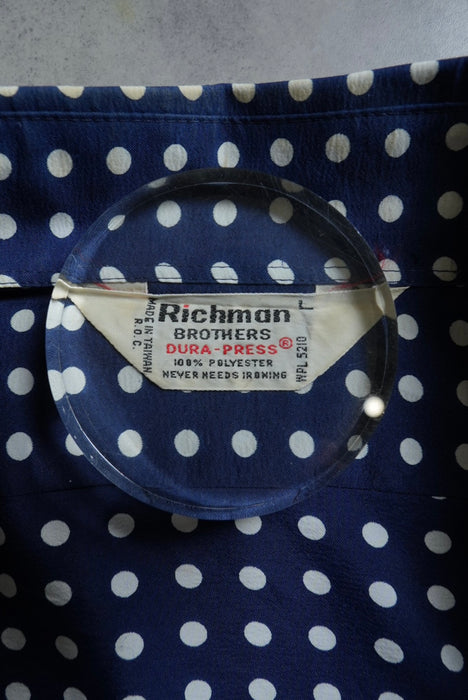 70s Richman BROTHERS polka dot shirts