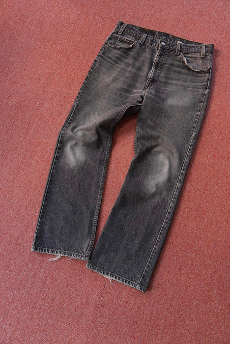 90s Levi's 517 yarn-dyed black denim
