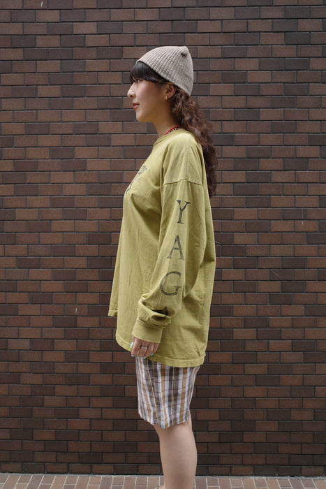 90s YAGA print long sleeve tee