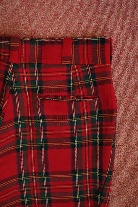 70s Tailor's Bench tartan check slacks