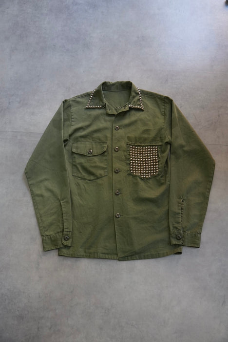 80s U.S.ARMY studs custom shirt jacket