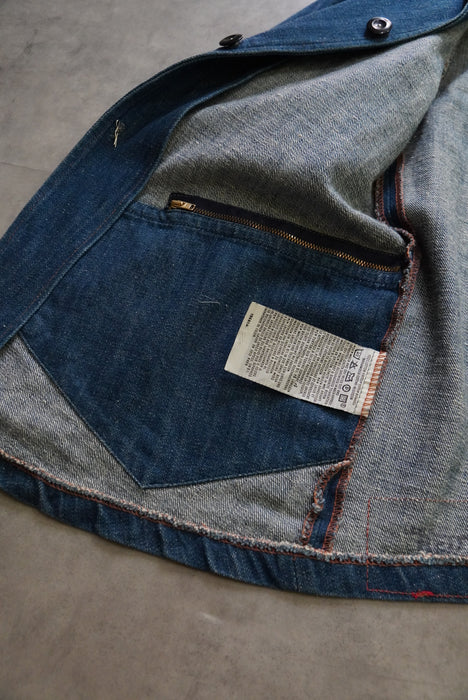 00s Levi's Red drape denim tailored