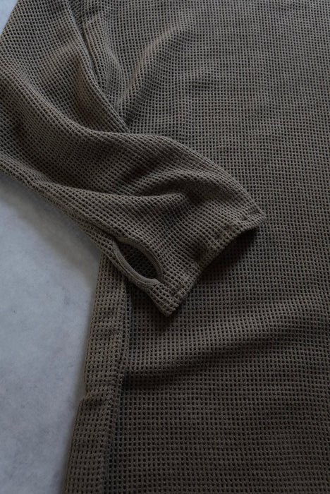 HAPPYEND mesh tee Olive