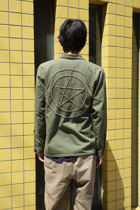 80s U.S.ARMY studs custom shirt jacket