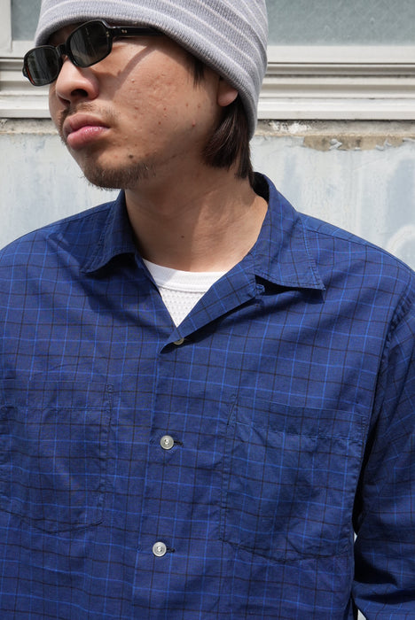 60s Hathanay cotton check shirt