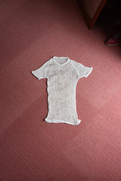 70s danish army fishnet tee