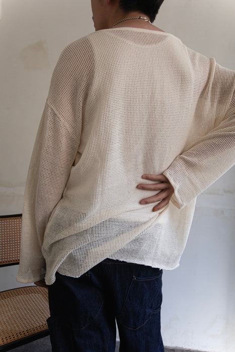 HAPPYEND mesh tee white