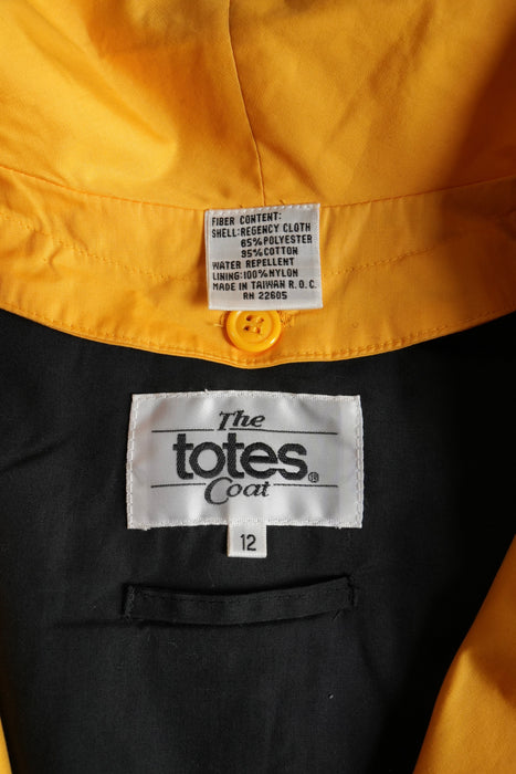 80s totes puff rain coat