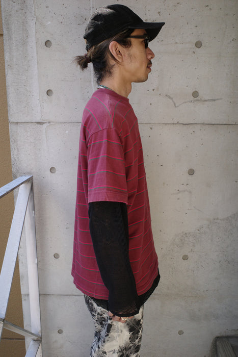 80s STUSSY multi border tee