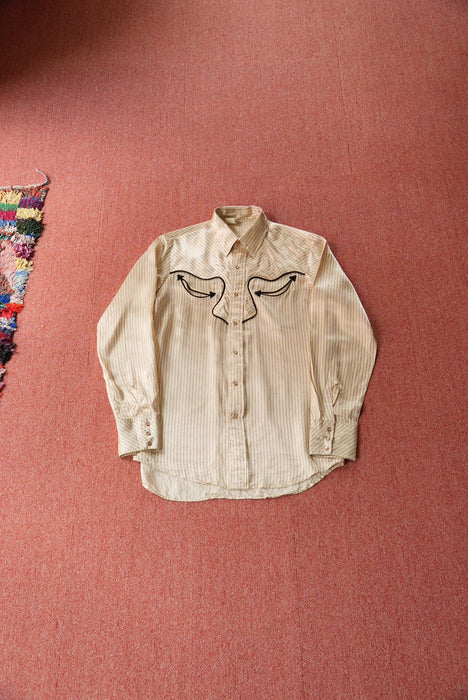 70s Unknown satin Western shirt