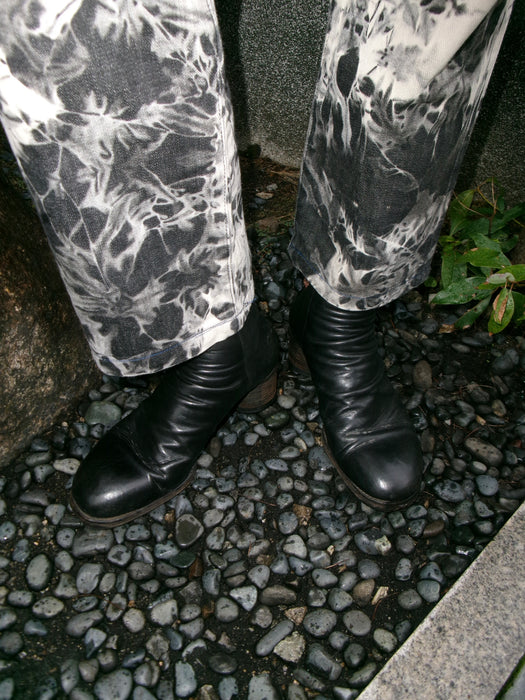 00s JOLI leather back-zip heeled boots