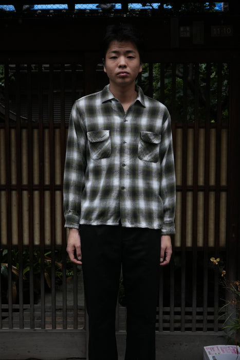 60s Sears printed flannel shirt
