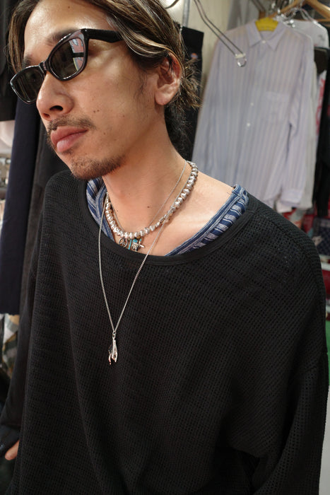 HAPPYEND mesh tee black