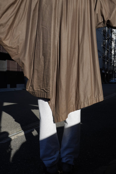 80s ISSEY MIYAKE oild cotton WIND COAT
