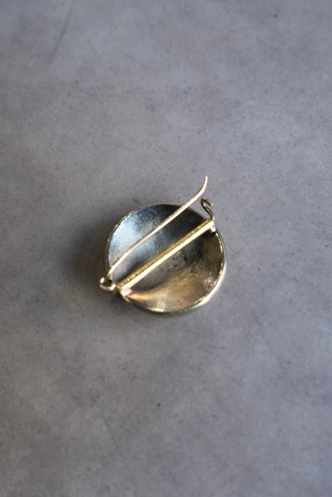handmade brass pins "silver"