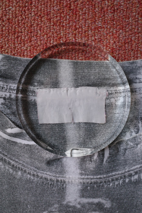 biker photo allover pattern tee
