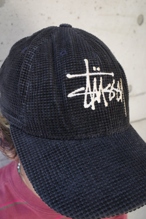 90s Stussy hats dice corduroy cap "USA"