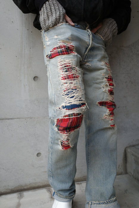 70s Levi's 501 U.K custom denim