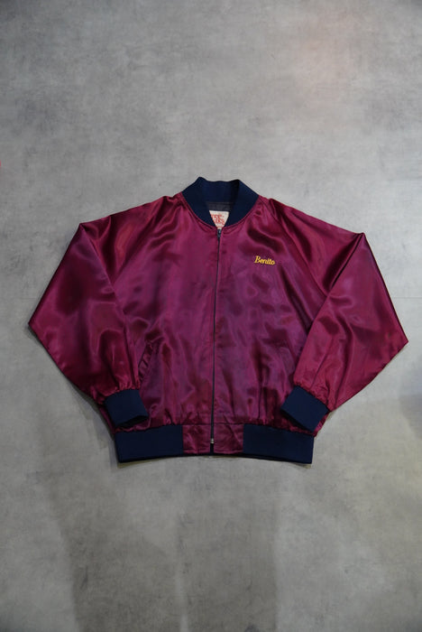 80s Super Stiches satin blouson