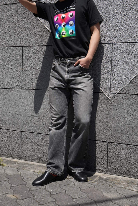 90s Levi's 517 yarn-dyed black denim