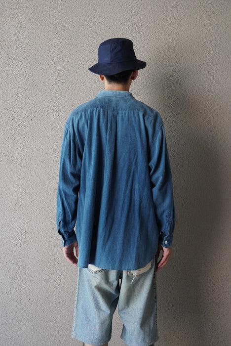 00s COMME des GARÇONS HOMME 2tone indigo shirts