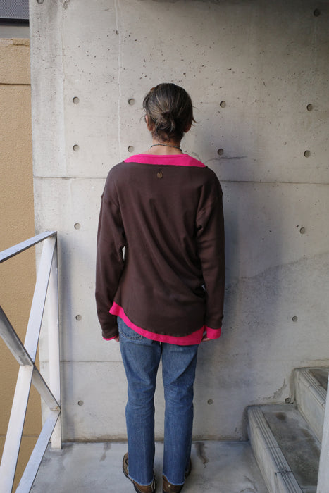 NAM Banana Ensemble Tee Brown/Pink size1