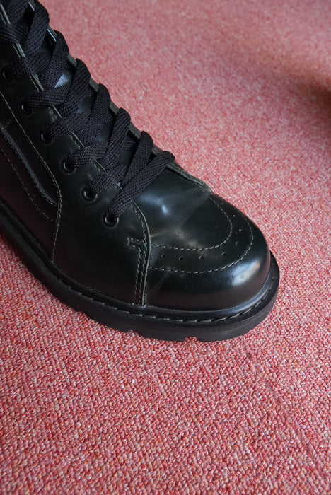 VANS glass leather SK8-HI "commando sole"